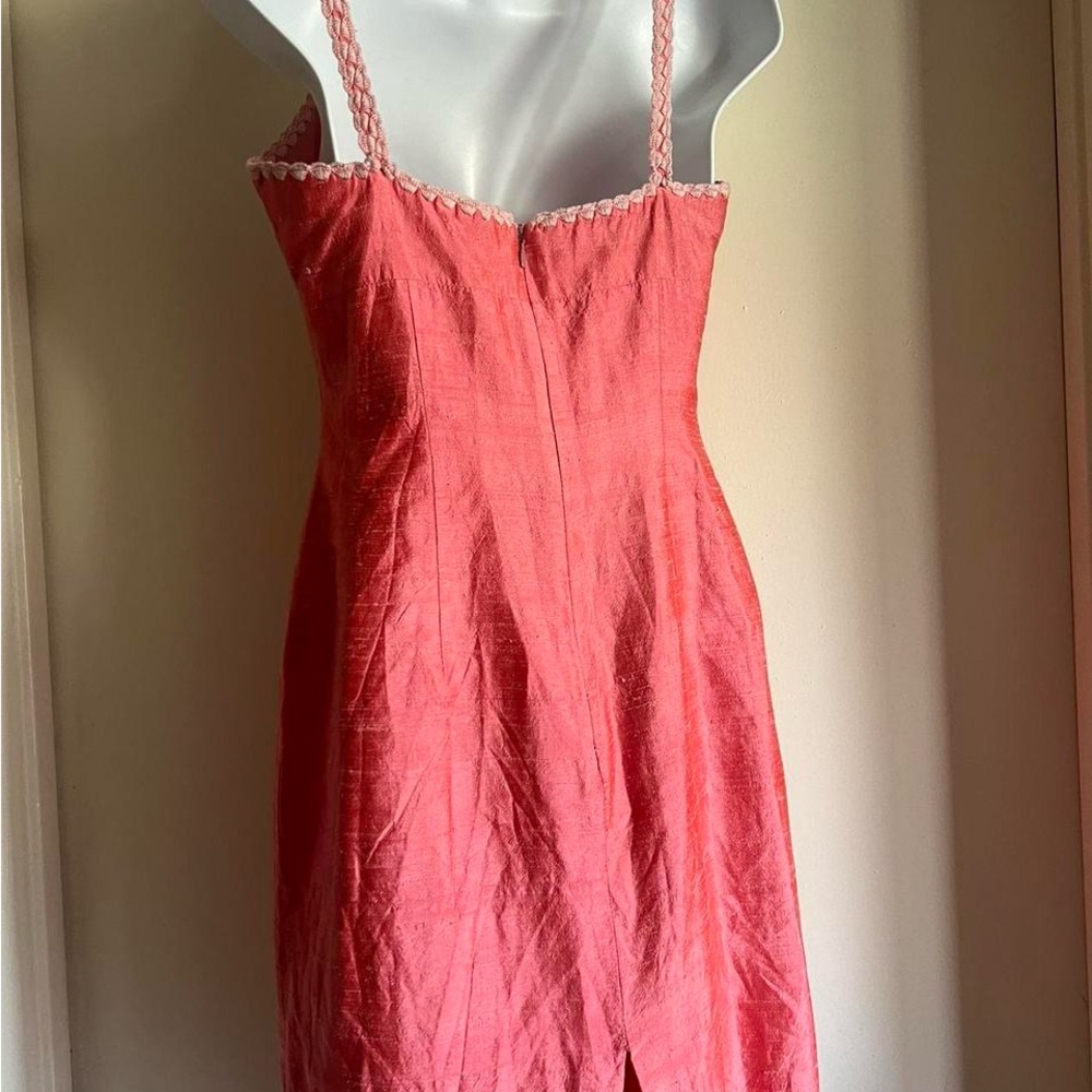Elegant Pink Spaghetti Strap Dress - Picture 3 of 8